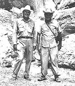 B.H. Warnock and Benny Simpson at Capote Falls